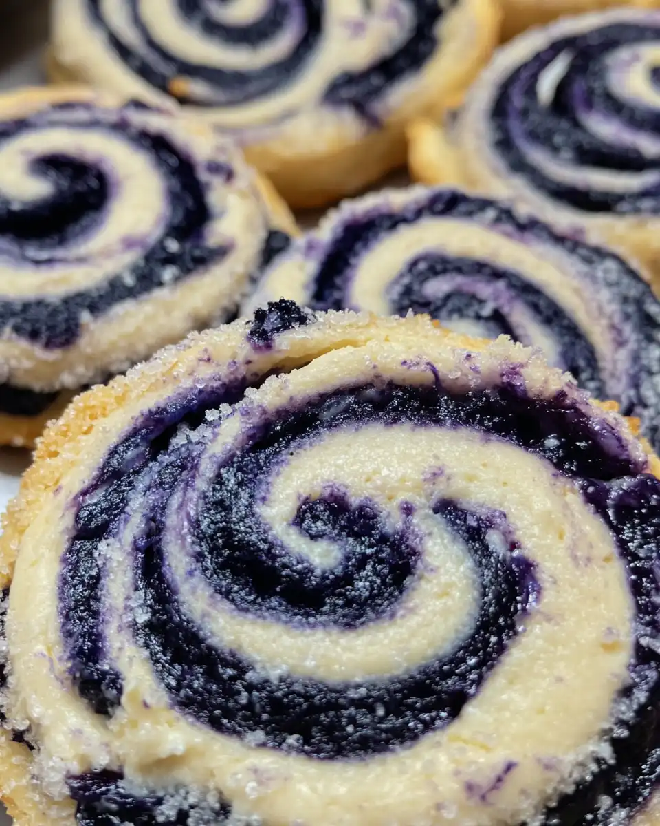Ingredients for blueberry cream cheese cookies including blueberries and cream cheese