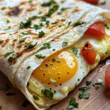 Breakfast Egg Wraps taken with iphone 15 pro max --iw 2 --ar 4:5 --v 6.1 --raw