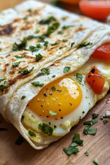 Breakfast Egg Wraps taken with iphone 15 pro max --iw 2 --ar 4:5 --v 6.1 --raw