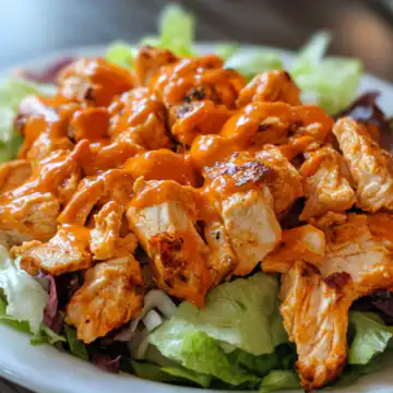 Buffalo Chicken Salad taken with iphone 15 pro max --iw 2 --ar 4:5 --v 6.1 --raw