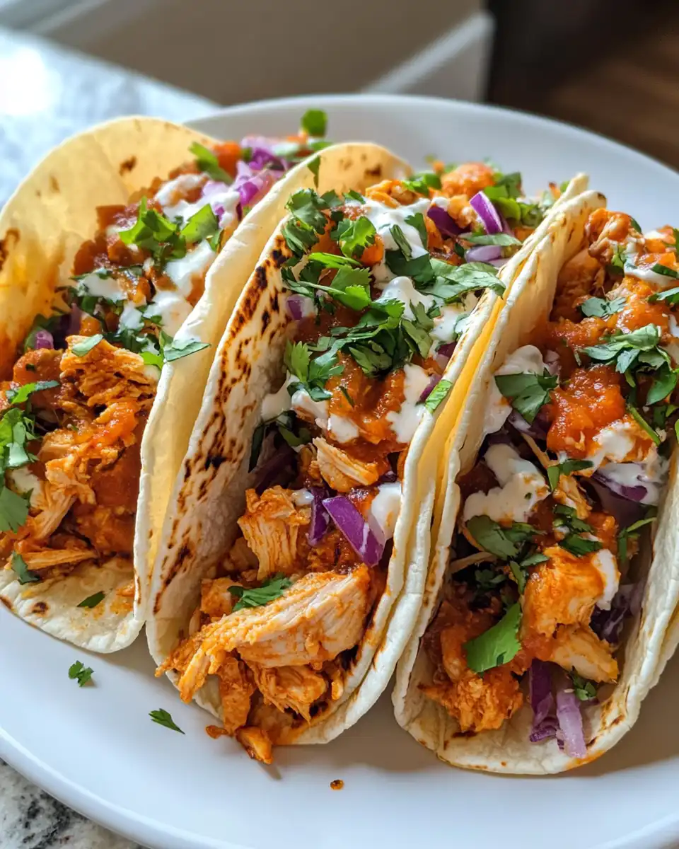 Enjoying the final Buffalo chicken smashed tacos bite