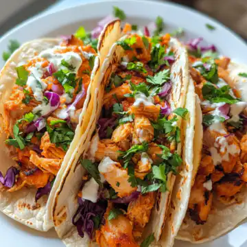 Buffalo Chicken Smashed Tacos taken with iphone 15 pro max --iw 2 --ar 4:5 --v 6.1 --raw
