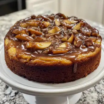 Caramel Apple Cheesecake Coffee Cake With Apple Cider Glaze taken with iphone 15 pro max --iw 2 --ar 4:5 --v 6.1 --raw