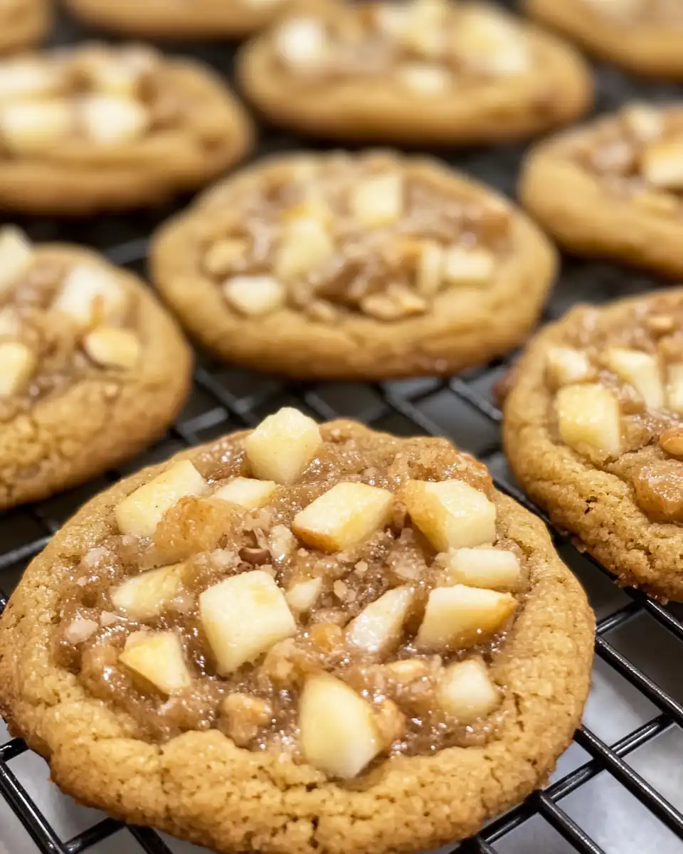 Caramel apple cider cookies steaming hot just from pressure cooker