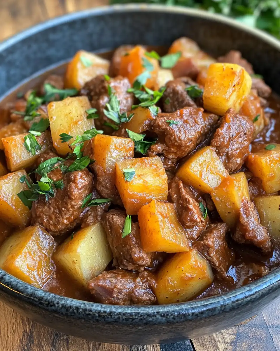 Pressure cooker float valve rising as stew cooks