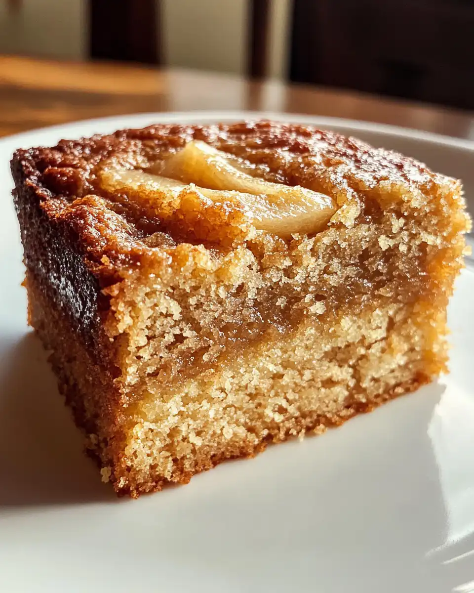 Finished Somerset Cider & Apple Cake ready to serve