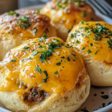 cheesy beef biscuit bombs taken with iphone 15 pro max --iw 2 --ar 4:5 --v 6.1 --raw
