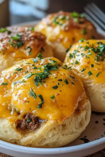 cheesy beef biscuit bombs taken with iphone 15 pro max --iw 2 --ar 4:5 --v 6.1 --raw