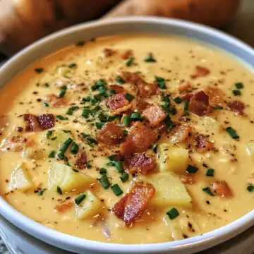 Chicken Bacon Potato Soup taken with iphone 15 pro max --iw 2 --ar 4:5 --v 6.1 --raw