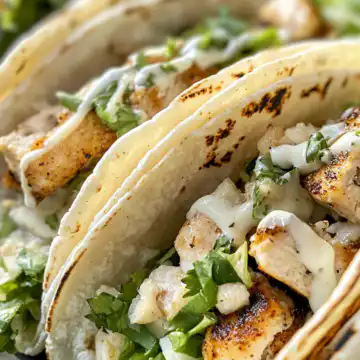 Chicken Caesar Smash Tacos taken with iphone 15 pro max --iw 2 --ar 4:5 --v 6.1 --raw
