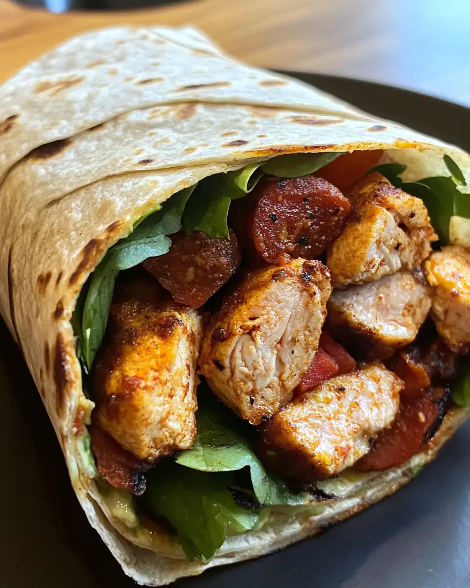 Steam rising from pressure cooker as chicken chorizo wrap cooks