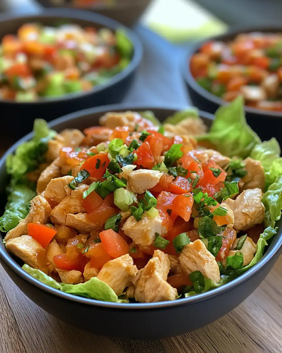 Ingredients for chicken lettuce wraps on prep table