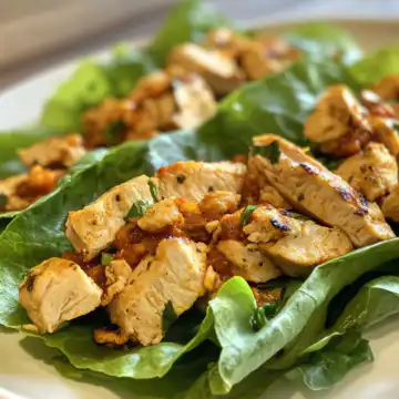Chicken Lettuce Wrap taken with iphone 15 pro max --iw 2 --ar 4:5 --v 6.1 --raw