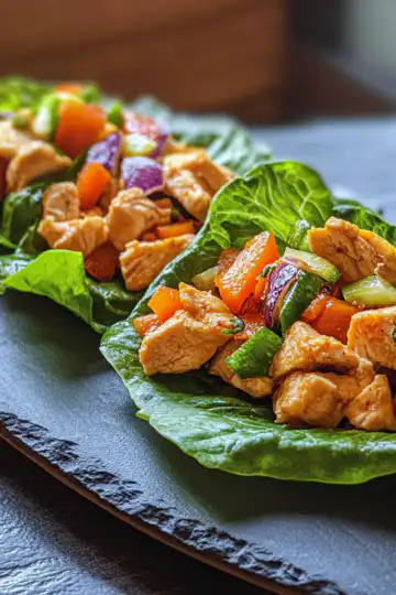 Chicken Lettuce Wraps taken with iphone 15 pro max --iw 2 --ar 4:5 --v 6.1 --raw