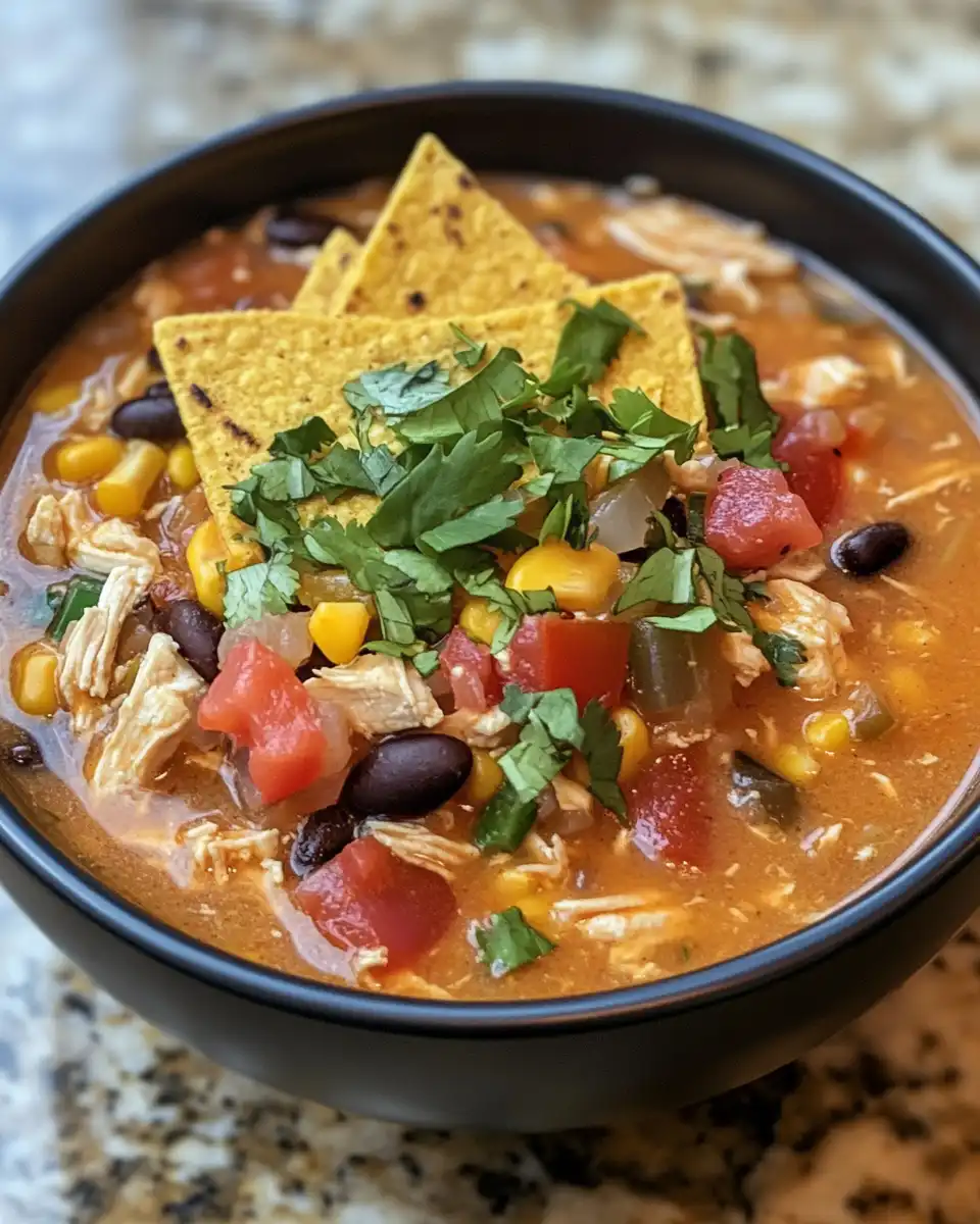 Ingredients laid out for chicken taco soup