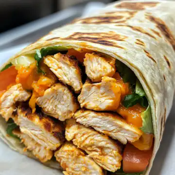Chicken Tortilla Wrap taken with iphone 15 pro max --iw 2 --ar 4:5 --v 6.1 --raw