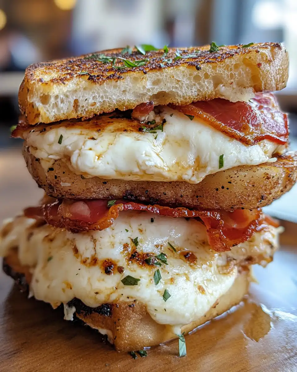 Raw chicken breasts stuffed with mozzarella and wrapped in bacon