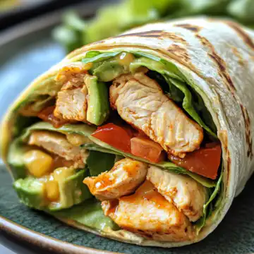 Chicken Wrap With Chipotle Honey Mustard taken with iphone 15 pro max --iw 2 --ar 4:5 --v 6.1 --raw