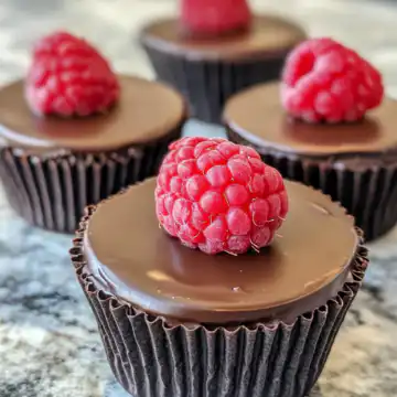 chocolate raspberry cups taken with iphone 15 pro max --iw 2 --ar 4:5 --v 6.1 --raw