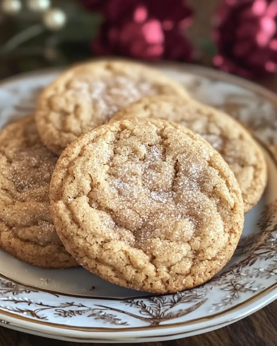 Close up of brown butter cinnamon crinkle cookie fresh from pressure cooker