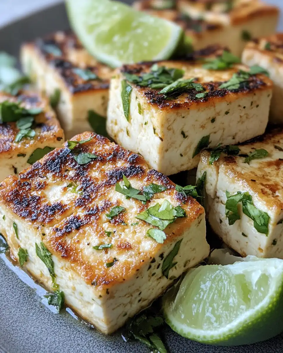 Ingredients for coconut lime tofu recipe laid out neatly