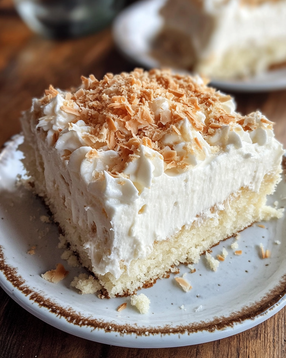 Steaming pressure cooker coconut poke cake fresh and tempting