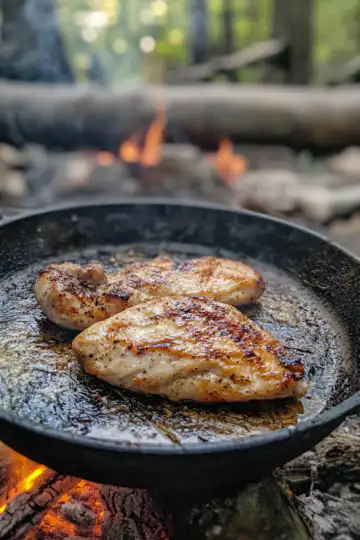 Copycat Campfire Chicken taken with iphone 15 pro max --iw 2 --ar 4:5 --v 6.1 --raw