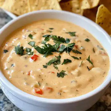 Copycat Chilis Queso Dip taken with iphone 15 pro max --iw 2 --ar 4:5 --v 6.1 --raw