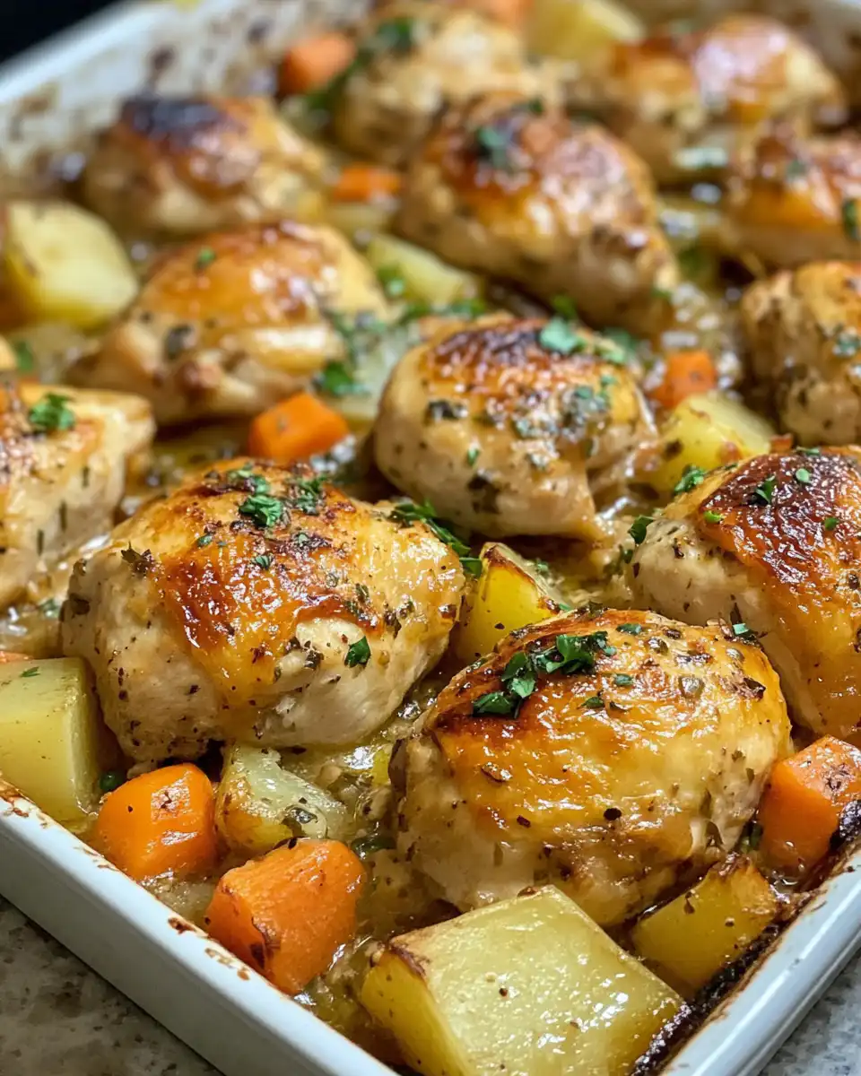 Golden crispy chicken bake sliced and ready to serve