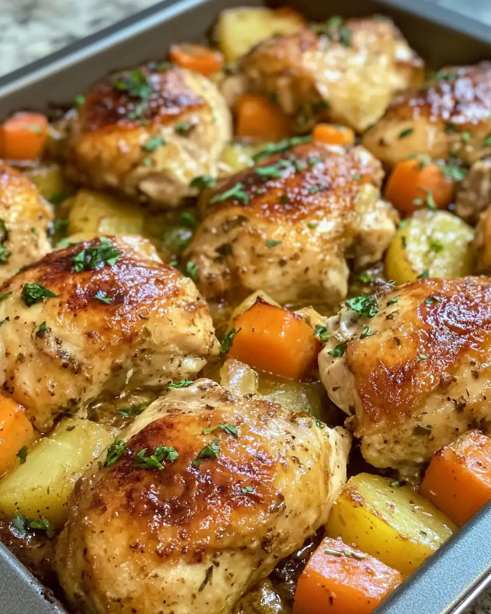 Close-up of delicious chicken bake inside pressure cooker with melted cheese and bacon