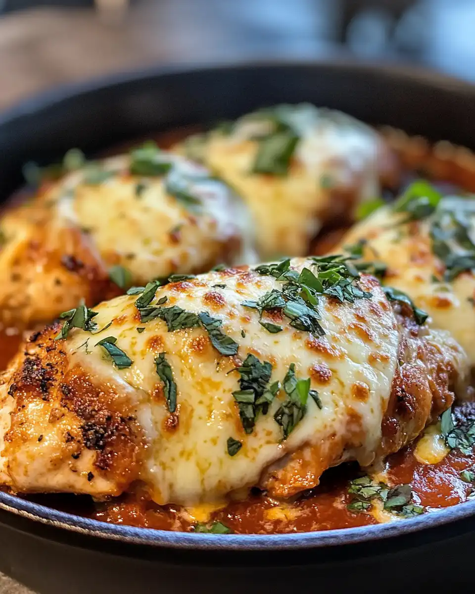 Final plated copycat Longhorn parmesan chicken with melted cheese and crispy crust