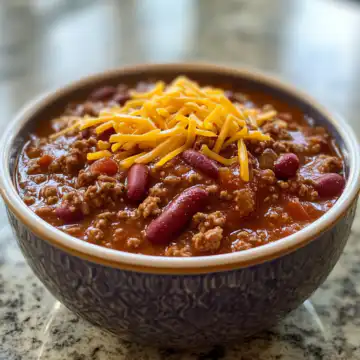 Copycat Wendys Chili taken with iphone 15 pro max --iw 2 --ar 4:5 --v 6.1 --raw