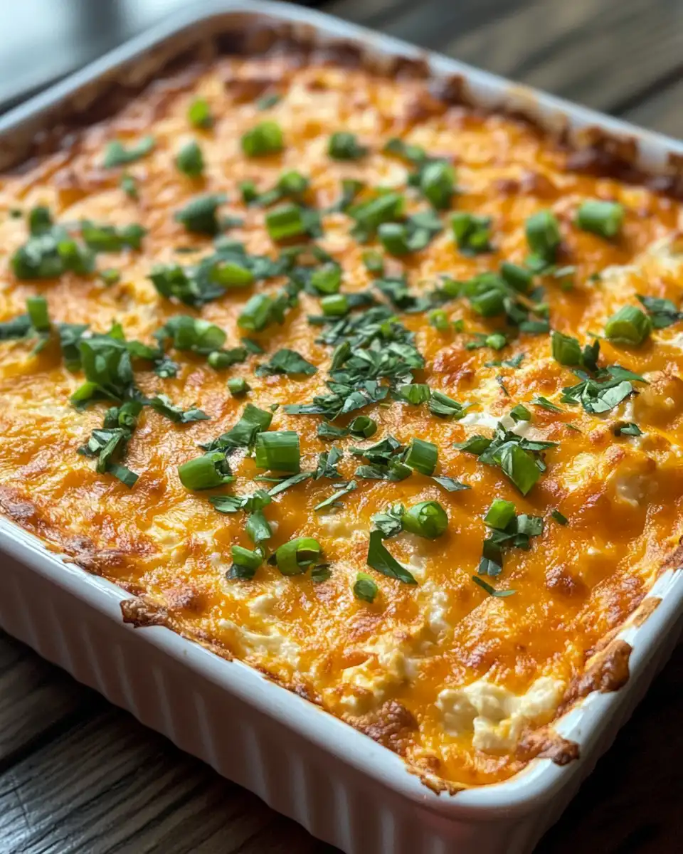 Cheesy buffalo chicken dip served with crackers and fresh veggie sticks on the side