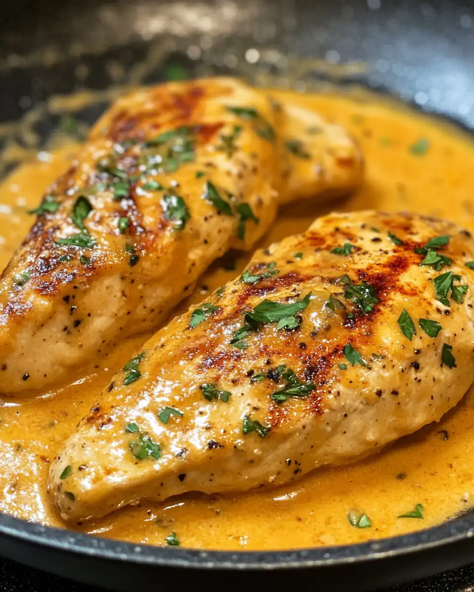 Pressure cooker starting to hiss creating delicious flavor in creamy chicken