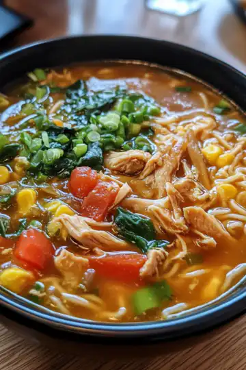 crack chicken noodle soup taken with iphone 15 pro max --iw 2 --ar 4:5 --v 6.1 --raw