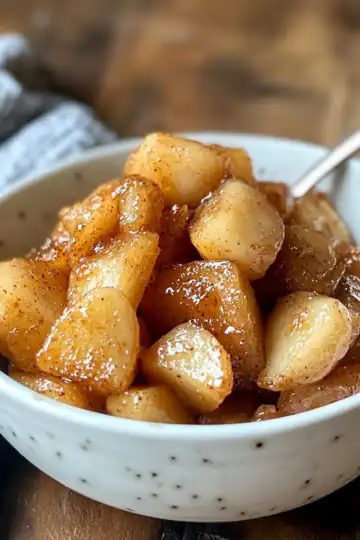 Cracker Barrel Fried Apples Recipe In The Slow Cooker taken with iphone 15 pro max --iw 2 --ar 4:5 --v 6.1 --raw
