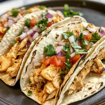 Cream Cheese Chicken Tacos taken with iphone 15 pro max --iw 2 --ar 4:5 --v 6.1 --raw