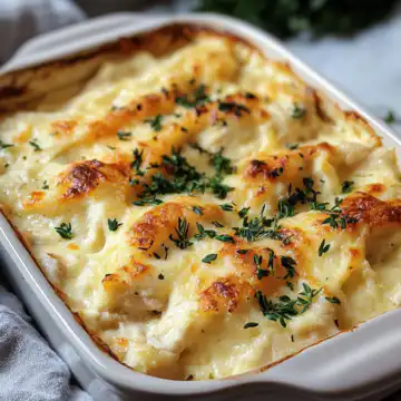 creamy low carb chicken casserole no noodle comfort taken with iphone 15 pro max --iw 2 --ar 4:5 --v 6.1 --raw