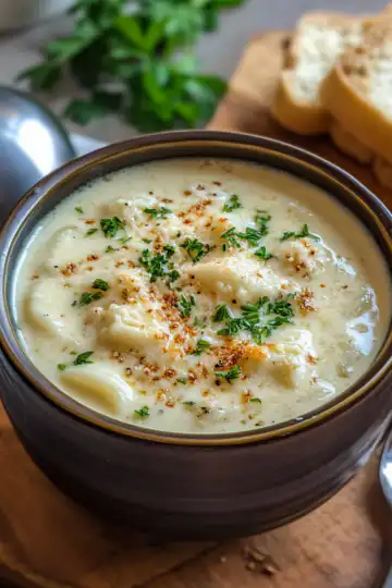 creamy white lasagna soup taken with iphone 15 pro max --iw 2 --ar 4:5 --v 6.1 --raw