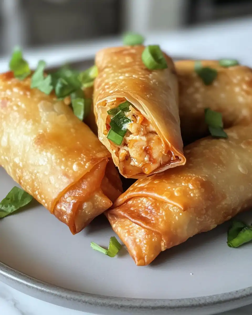 Ingredients for chicken spring rolls including cabbage, carrots, and green onions