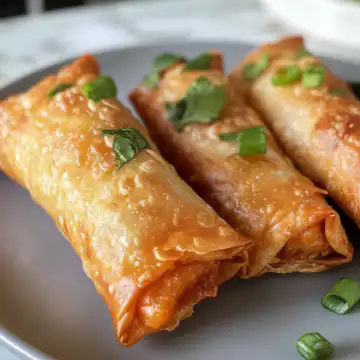 Crispy Chicken Spring Roll Pockets taken with iphone 15 pro max --iw 2 --ar 4:5 --v 6.1 --raw