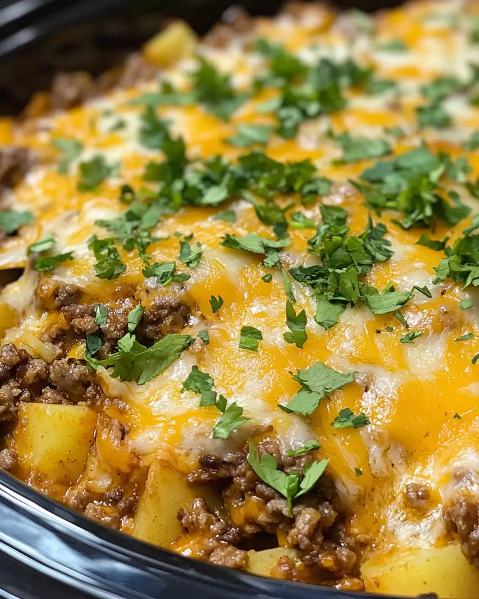Locking the lid of the pressure cooker for taco potato casserole
