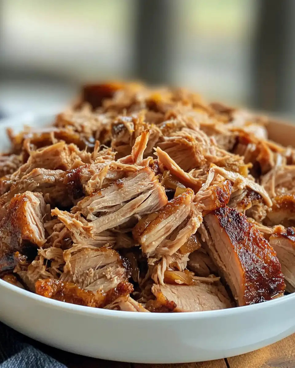 Bowls with ingredients for crockpot apple cider pulled pork including spices and sauces