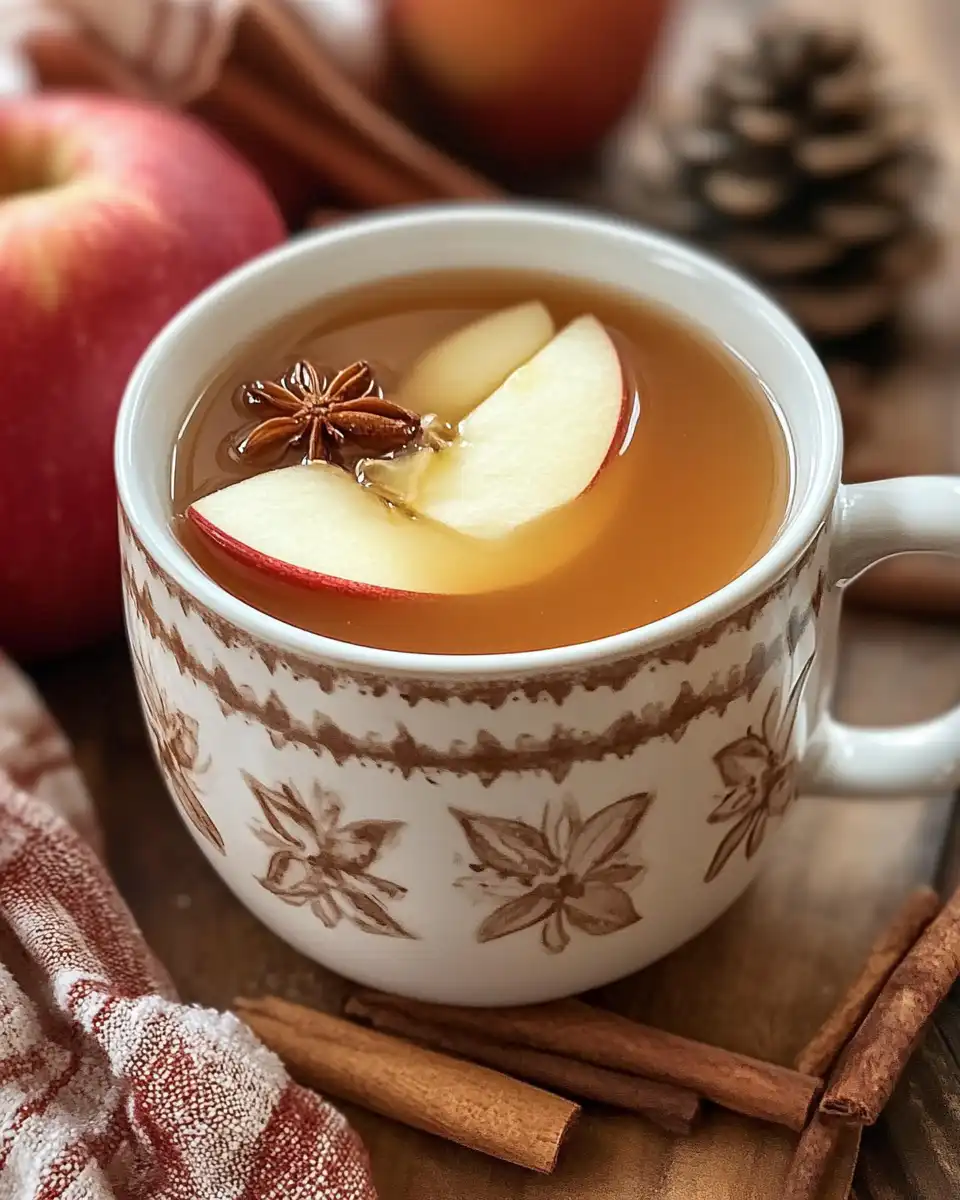 Ingredients laid out for crockpot apple cider recipe including spices and apple cider