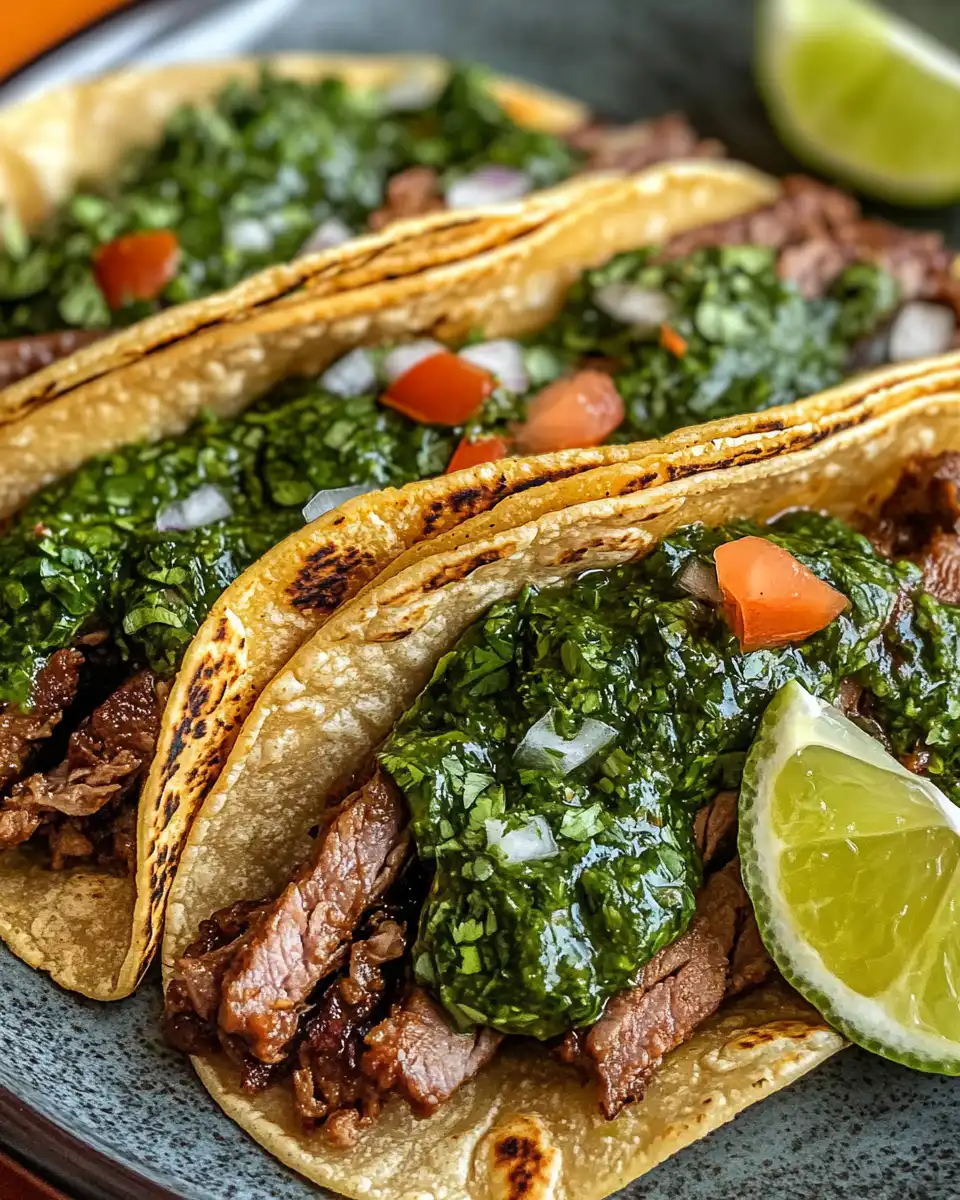 Ingredients for crockpot carne asada tacos including lime, steak, and spices