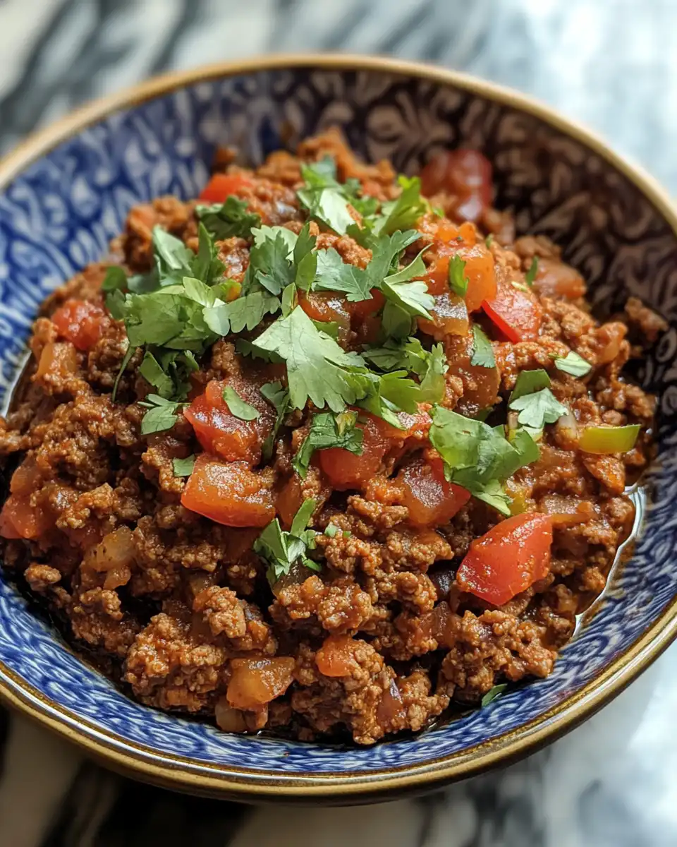 Ingredients for slow cooker taco meat including salsa and spices ready to mix