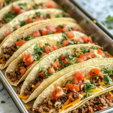 Easiest Sheet Pan Tacos taken with iphone 15 pro max --iw 2 --ar 4:5 --v 6.1 --raw