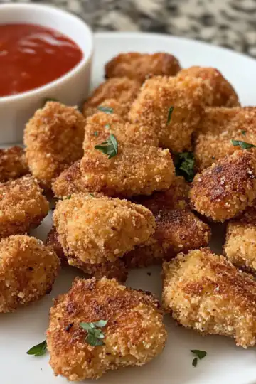 easy baked chicken nuggets made with canned chicken taken with iphone 15 pro max --iw 2 --ar 4:5 --v 6.1 --raw