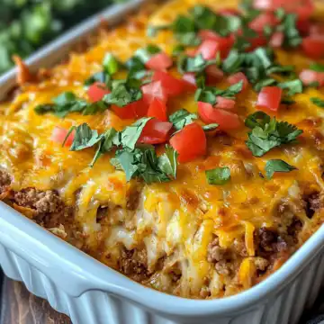 Easy Baked Taco Hashbrown Casserole taken with iphone 15 pro max --iw 2 --ar 4:5 --v 6.1 --raw