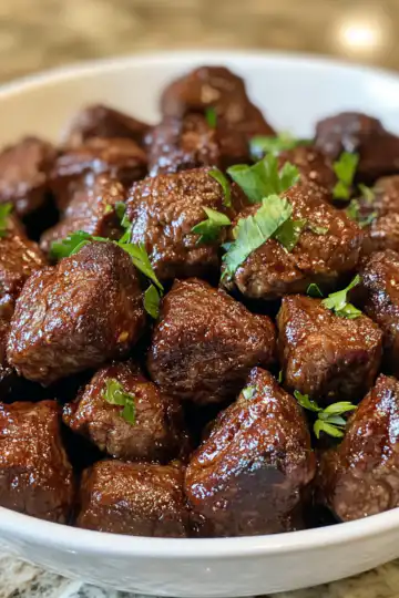 easy crockpot steak bites taken with iphone 15 pro max --iw 2 --ar 4:5 --v 6.1 --raw